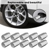 Aluminum Valve Stem Caps, 12 Pack - Universal Car Tire