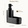 Shinowa Dish Soap Dispenser with Sponge Holder, Refillable Kitchen Dish