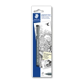STAEDTLER ‎308 SB8 Pigment Liner Pens with Assorted Line Width - Black (Set of 8)