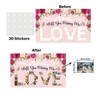 MEFENG Will You Marry Me Photo Backdrop Banner-Rose Diamonds and