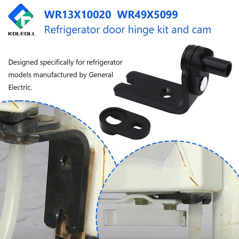 2PC KOLEOLL wr13x10020 Fits for GE Refrigerator Hinge Bottom