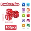 Giugio Set of 100 Dice Set, 6-Sided Dice Colourful Set,