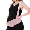 GLIDESMOOTH Pregnancy Belly Band, Maternity Belt with Adjustable Straps, Pink,