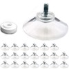 Suction Cups - 20 Pack of 40mm Clear Plastic Sucker