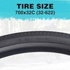 ZUKKA 700C Bike Tires 700×28C/32C/ 35CRoad Bike Tire with 2
