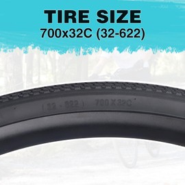 ZUKKA 700C Bike Tires 700×28C/32C/ 35CRoad Bike Tire with 2 Tire Levers Folding Bicycle Tire for Road Bike, Hybrid Bike