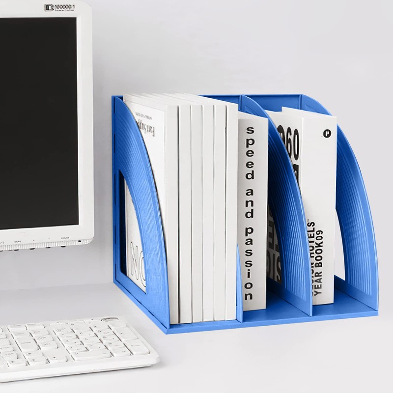 Marte Vanci Magazine File Holder Book Desktop Organizer Plastic Storage