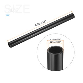 QUARKZMAN PVC Round Pipe, 21 x 25 mm, ID x OD Ventilation Pipe, Plastic Ventilation Duct, Cable Pipe, 33 cm Long, Empty Pipe, Electric Pipe, Rod Pipe, Exhaust Air, Home, Basement, Wall, Ceiling, Cable