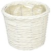 Ohashi Shinji Shoten Planter Cover, White Cornet Basket D4 24-964