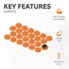 Small Orange Planning Office Magnets for Fridge, Whiteboard, Noticeboard, Filing