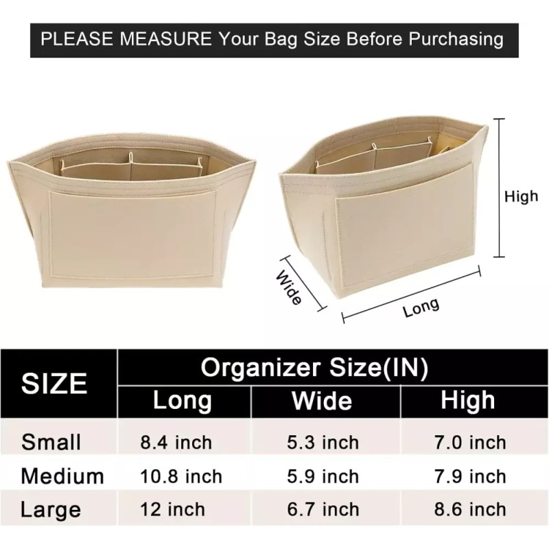 Longchamp 롱샹 르 플리지 M 핸드백용 루카이치 지갑 정리함 삽입물