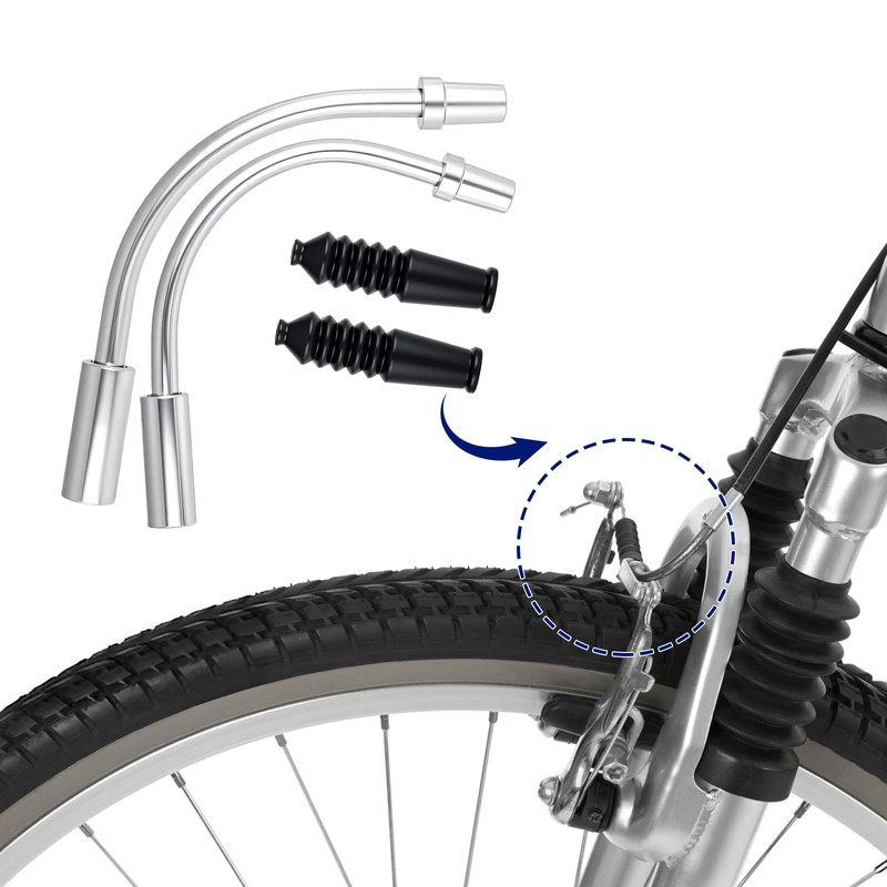 TIESOME Bike V Brake Noodle Cable Guide Pipe Set, with