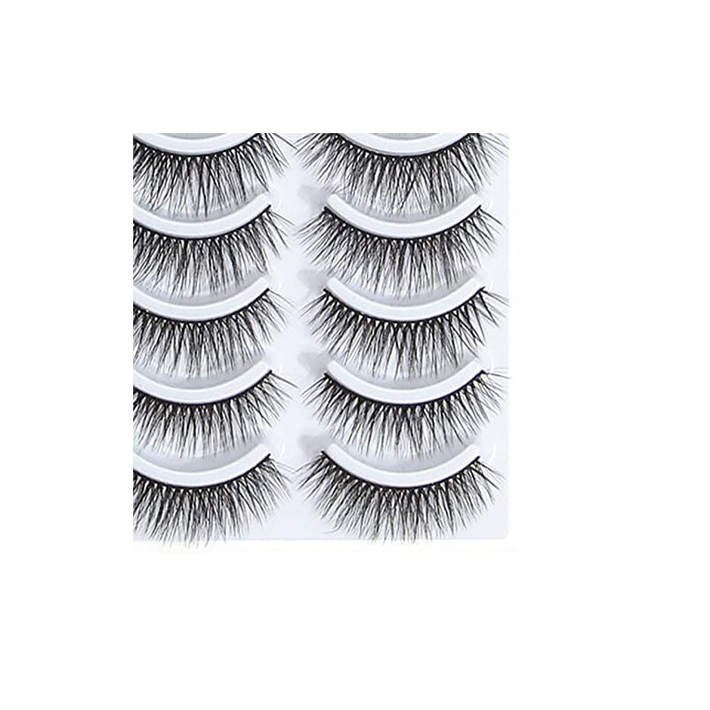 TARSHYRY 10 Pares de Extensiones de Pestañas Autoadhesivas, Pestañas Postizas