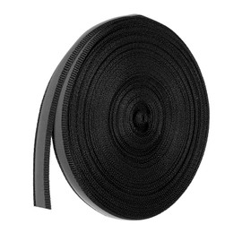 PATIKIL Reflective Tape Strip, 10mm x 22 Yards High Visibility Reflective Tape Sewing DIY Warning Safety Fabric Webbing for Clothing Raincoat Black