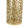 Metal Round Umbrella Stand, Hollow Design, Premium Craftsmanship, Compact Design,