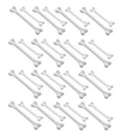 Kichvoe - Agitador en forma de hueso, 50 unidades, agitadores de plástico para cóctel, Halloween, con forma de hueso, bastones de cráneo humano, agitadores de bebidas para bar, fiesta de Halloween,