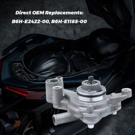 Water Pump Assembly Compatible with Yamaha Xmax125 Nmax125 Nmax155 Tric125 Tric155 NVX155 Aerox155 125cc 155cc Replaces OEM B6H-E2422-00 B6H-E1185-00