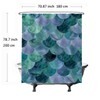 Ulticool Shower Curtain - Scales Mermaid Waves - 180 x