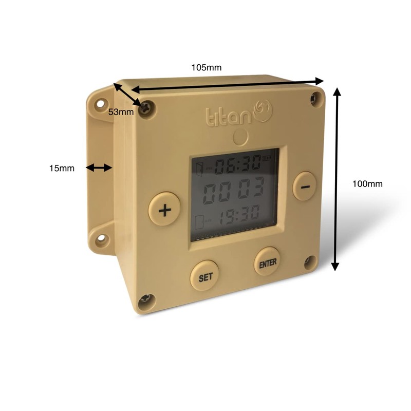 Titan Incubators CUBE Timer Automatic Chicken House Door Opener/Closer