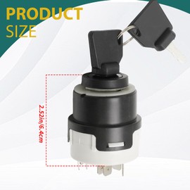 Hoypeyfiy 14603/603 12/24 Volt Universal Ignition Lock, Replacement for Deutz DX 07, Replacement for Same Case, Replacement for Zettelmeyer