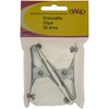 W4 25 Amp Crocodile Clips (Pack of 2) - Silver