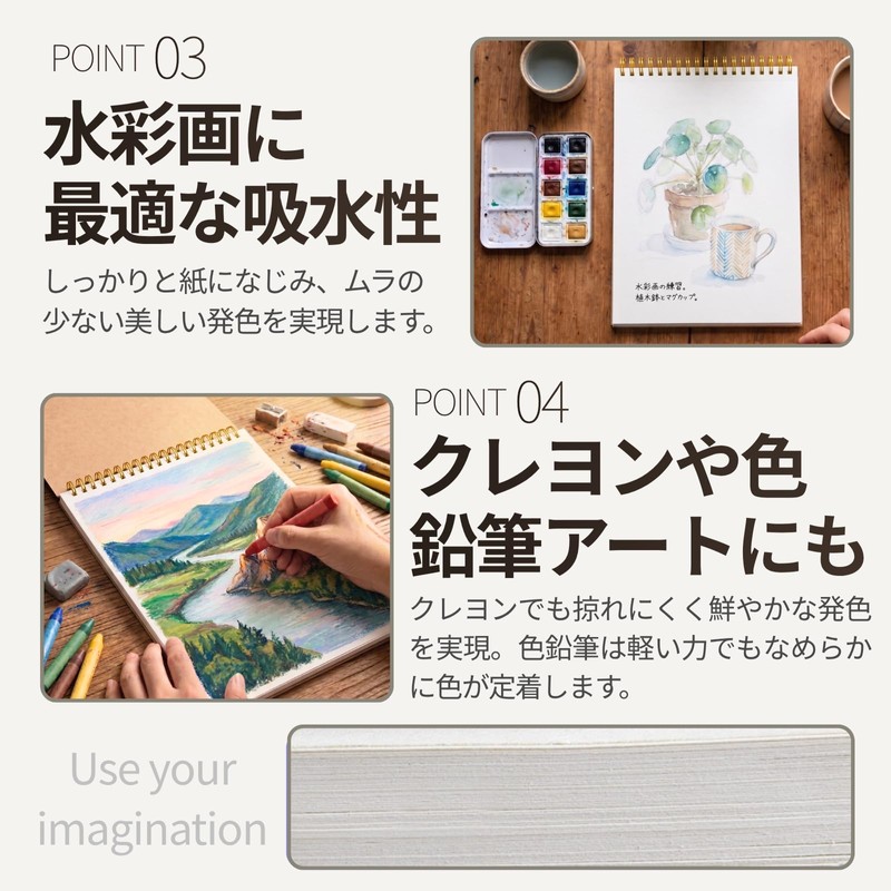 TLS LIFE スケッチブック2冊セット30枚 60枚 縦開きa4 お絵かき 帳 自由帳 らくがきちょう 落書き帳