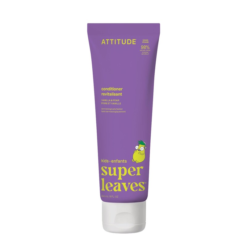 ATTITUDE Kids Conditioner, Gentle Detangling Conditioner, Moisturizing & Softening for