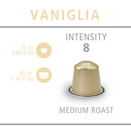 Daniels Blend Espresso Aluminum Capsules Compatible with Nespresso 120 Coffee Pods Single Server Kosher Certified Vaniglia