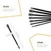 Reusable Cable Ties, Resealable (Black, 4.8 x 300 mm)