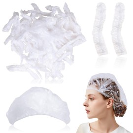 50PCS Disposable Shower Caps, Waterproof Caps, Hotel Showers, Universal for Long and Short Hair, Can be Used for Daily Shampooing, Hair Salons, Etc