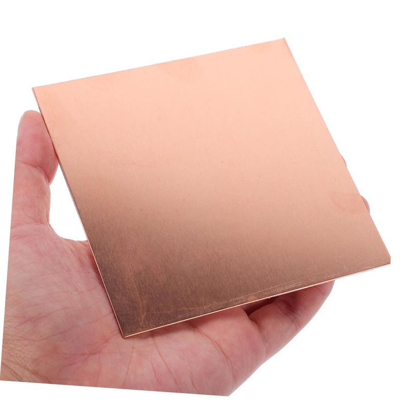 Hohopeti 1sheet Copper Plate for Jewelry Making Thick Copper Sheet