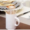 Coffee Cup Shaped Toothpick Holder Automatic Pop Up Dispenser Creative