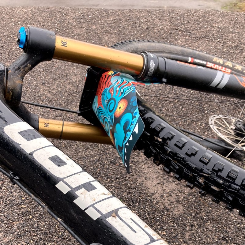 RideGuard PF1 Mr Sakamoto. Front MTB Mudguard Mountain Bike Fender.