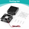 SXDOOL Water Cooling Radiator 3.94"X3.14"X1.96" Aluminum Heat Exchanger with 80mm