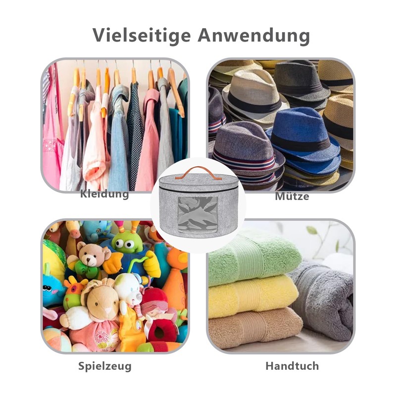 Hat Organiser, Round Hat Storage, Foldable Hat Storage Box, Hat