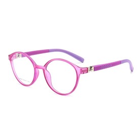 HOUSON Anti-blue light glasses, children's blue light filter glasses for computer, TV, for girls and boys (age 5-10 years), purple