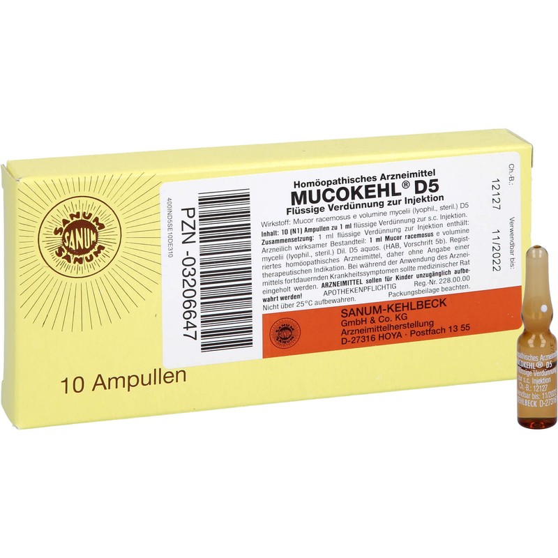 MUCOKEHL Ampoules D 5 10 x 1 ml