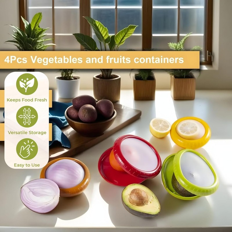 Fruit And Vegetable Storage Containers,Vegetable Sha Transparent Film Reusable Food