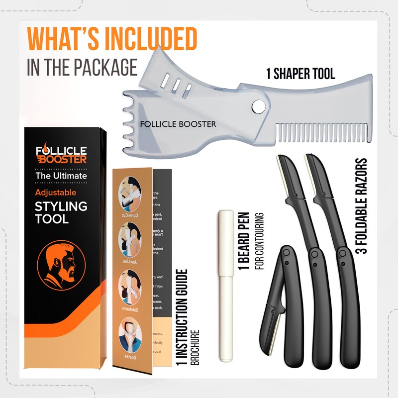 Beard Shaper Kit - Complete Shaping & Styling Tool -