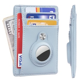 Hawanik - portafolios minimalista con bolsillo frontal y soporte integrado para AirTag