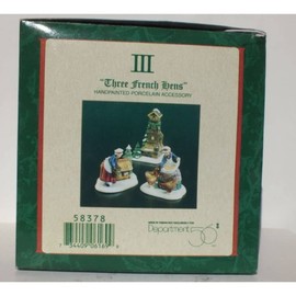 Collectible Department 56 Dickens 12 Days of Christmas Heritage Village 3 Three French Hens III Vintage 58378 Retired