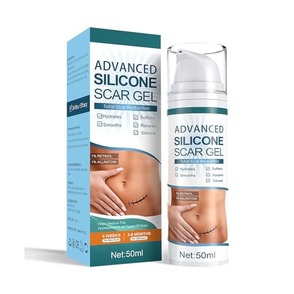Advanced Scar Cream, Silicone Scar Gel, Treats Old and New