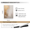 Eeuqiauot Beige and Gold Canvas Wall Art Abstract Gold Painting
