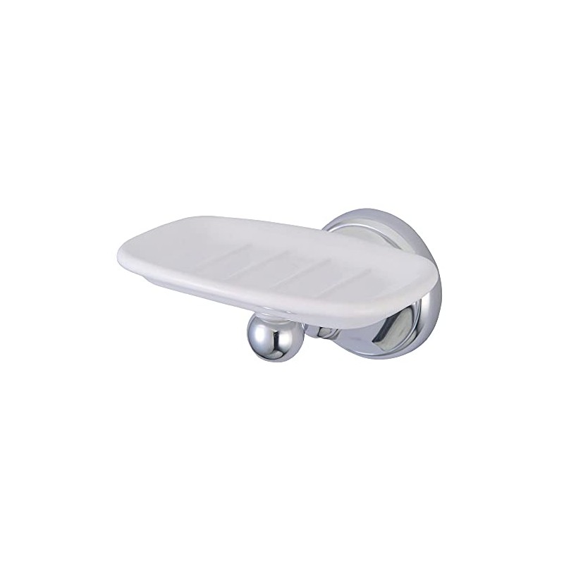 KINGSTON BRASS BA4815C Metropolitan Soap Dish, Polished Chrome, 5-1/4" Length