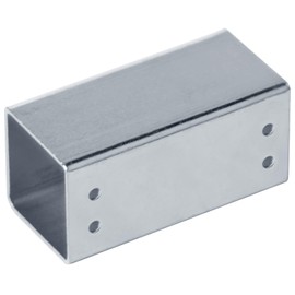 YIDU69Q 8 Pcs 2" Slip Square Tube Coupler, Straight Line Square Tube Connector Fence Rail Clamp