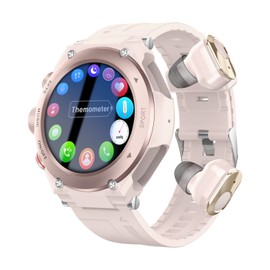 T92 2 in 1 TWS Bluetooth Headset Dialing Calls Local Music Heart Rate Blood Pressure Smartwatch