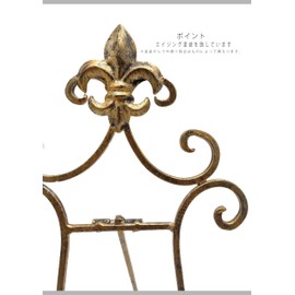 [2024 mamawreath stand] Wreath Stand Easel Opening and Closing for Standing GD Type Interior Welcome Material Wreath Stand M Lily Crest GD Size Height 14.2 x Width 9.8 x Depth 3.9 inches (36 x 25 x 10