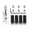 M12x1.25 Universal Gear Shift Knob Adapter With 4-Sizes Plastic Hose
