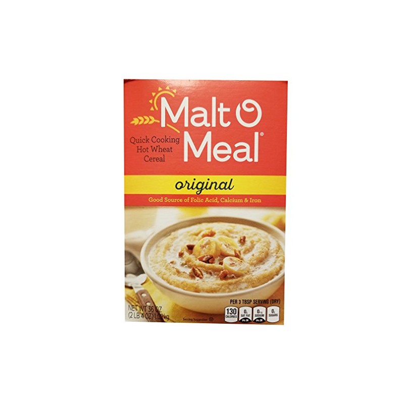 Malt-O Meal Original Fortified Hot Wheat Cereal (Pack of 2)