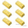Mini Fridge Magnets Golden Brick Loose Stickers Gold Brick Decorations